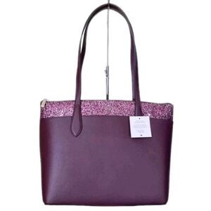 Kate Spade New York Flash Glitter Cherrywood Tote